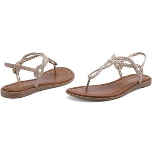 CentroPoint | Braided T-strap Thong Sandal Size 9